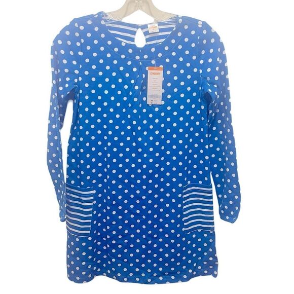 Gymboree Blue Teal Polka Dot Dress - Picture 1 of 4